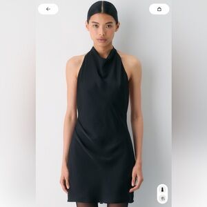 Aritzia Babaton Black Halter Dress
